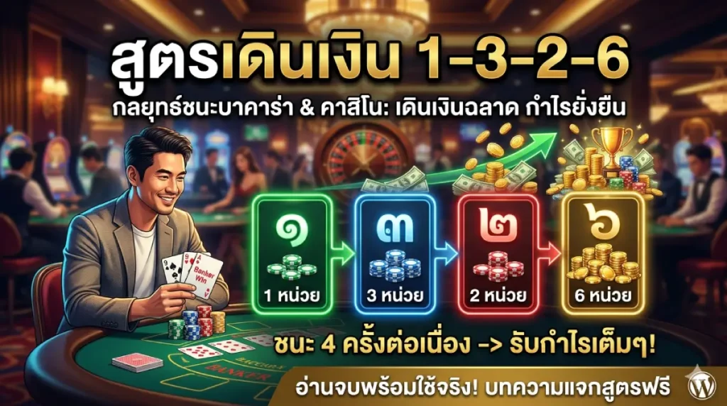 สูตรเดินเงิน 1-3-2-6